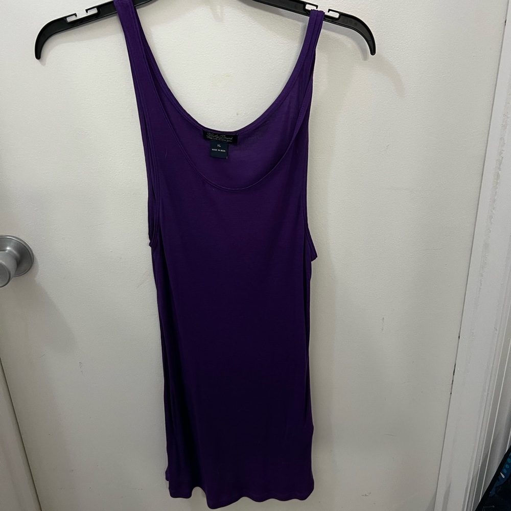 Super long purple Tank top